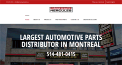 Desktop Screenshot of herculesautoparts.ca