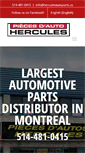 Mobile Screenshot of herculesautoparts.ca